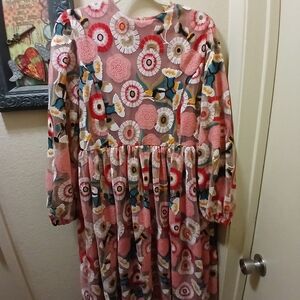 Floral Long Sleeve Dress